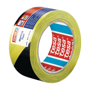 Cinta Tesa PVC Amarillo/Negro 33mt x 50mm